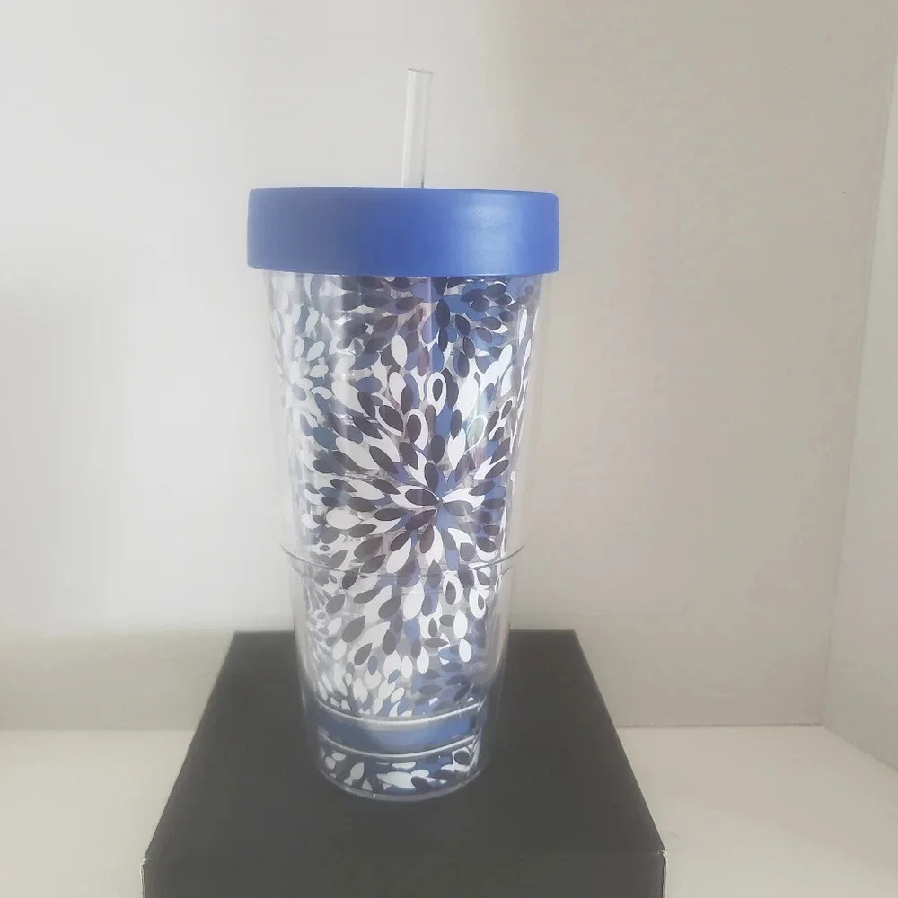 Tervis Fiesta Tumbler Blue 24oz Cup .